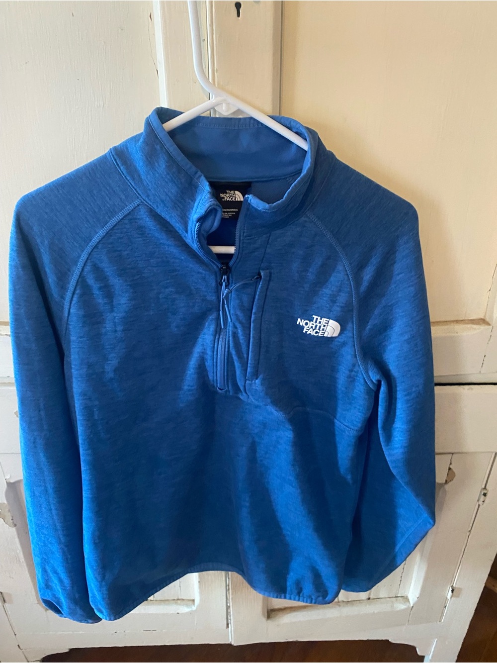 The North Face Men's Bright Blue Zip-Up Pullover